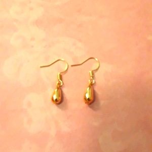 Hand Crafted tone vintage drop earrings on 18k gold plated hooks